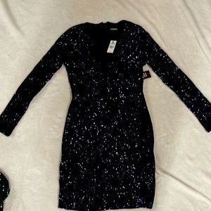 NWT SEQUIN DRESS fits like a small
